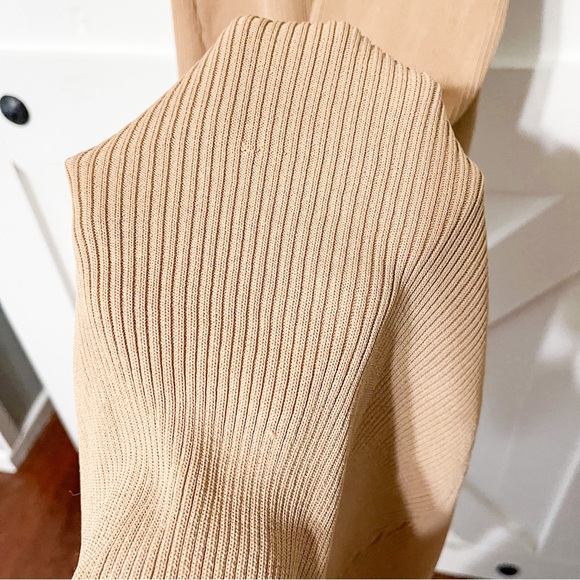 DISSH Carlie Wheat Cut Out Knit Dress Camel Tan Size Large NWT - Picture 6 of 11